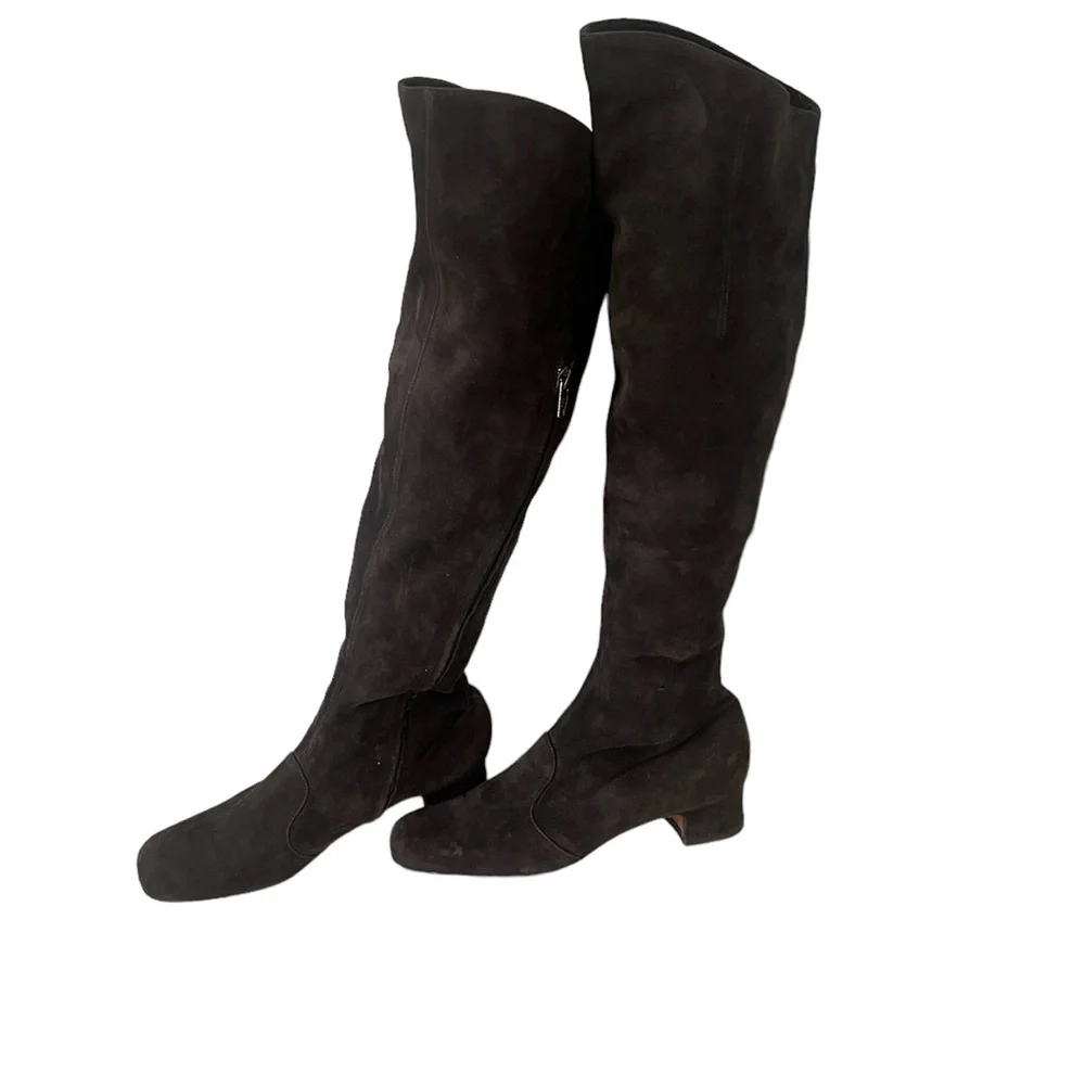 L'Autre Chose Vero Cupid Brown Suede Knee High Boots‎ 37